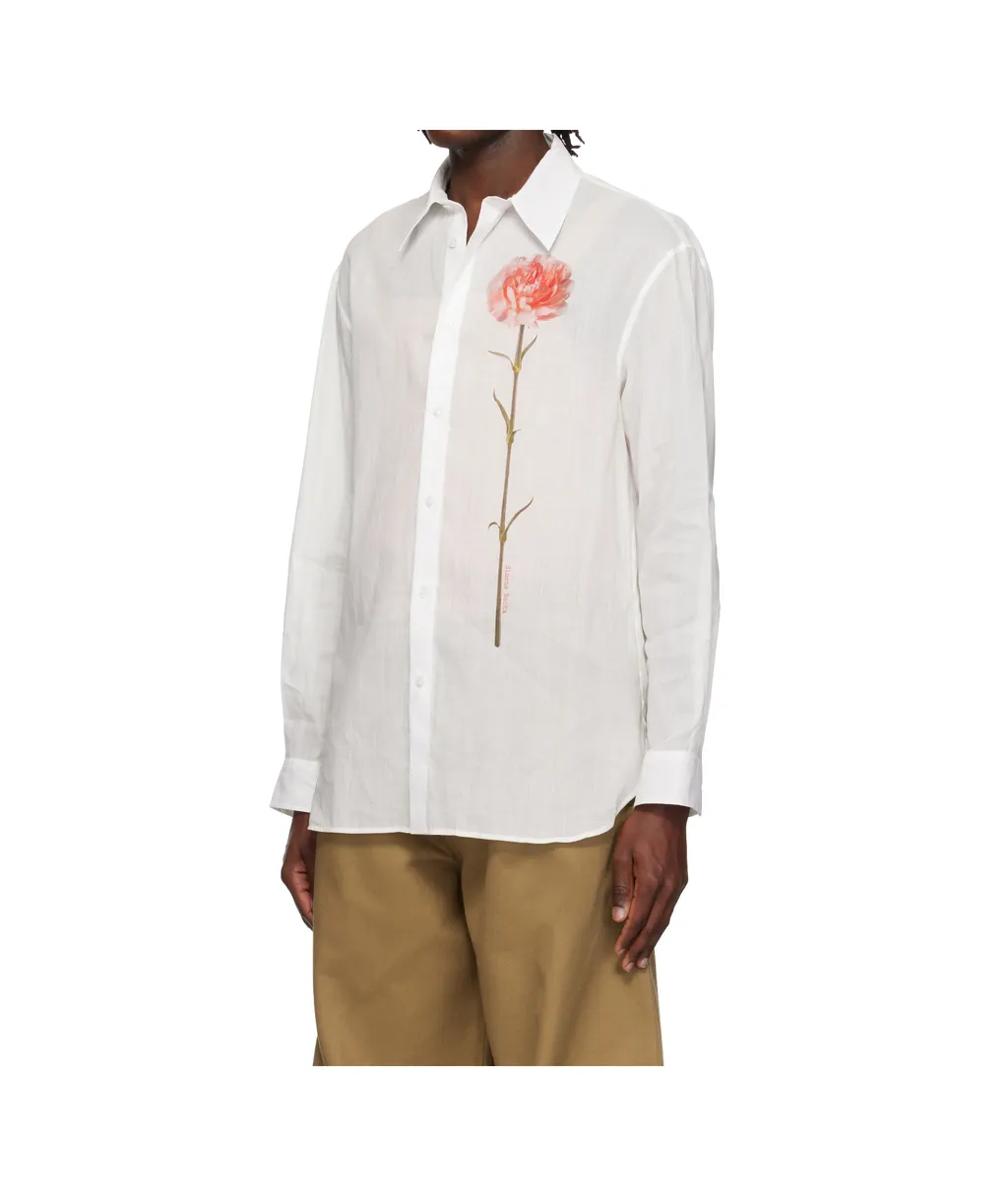 Carnation-Print Shirt