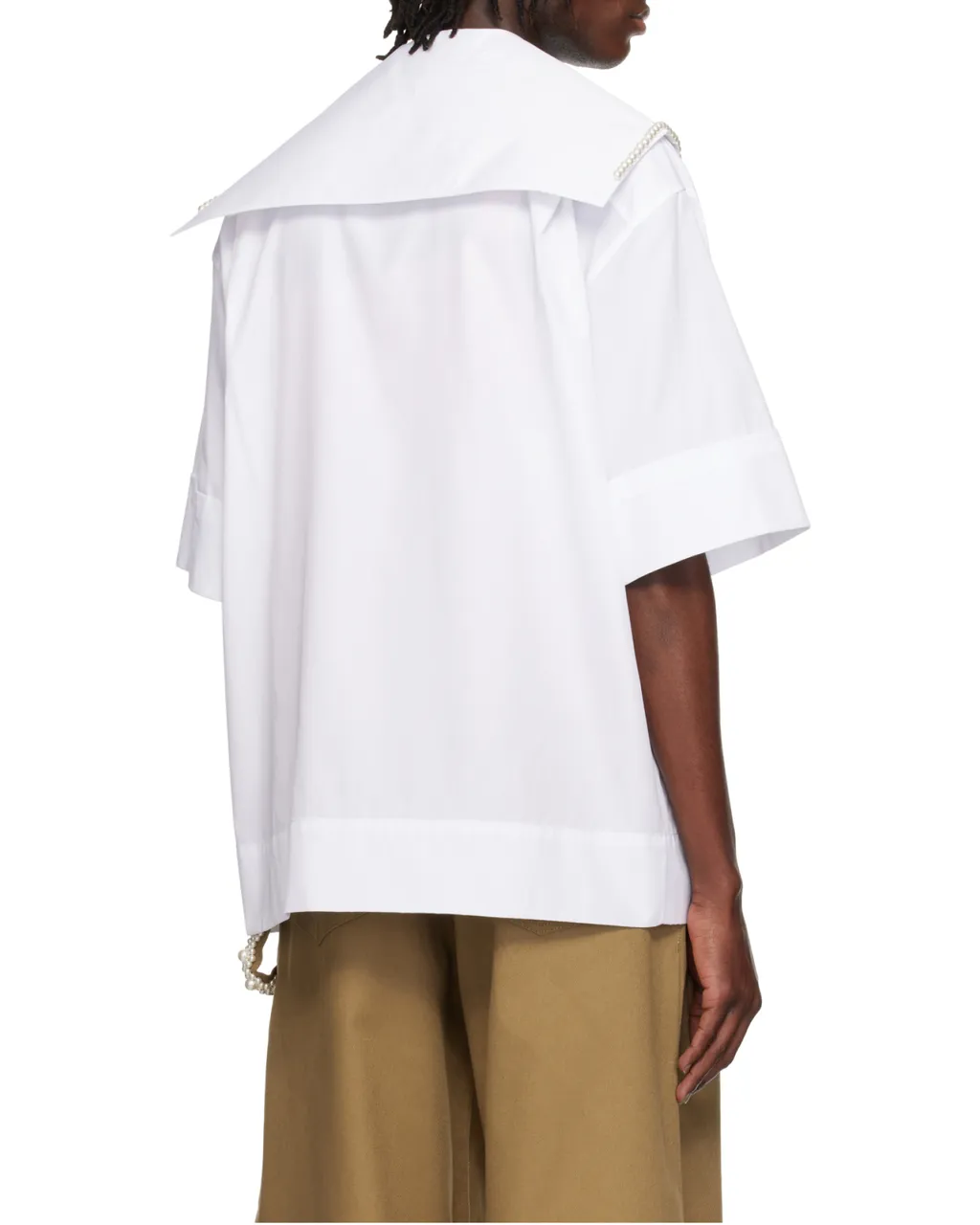 Cargo Flap Pocket Sailor Collar Shirt
