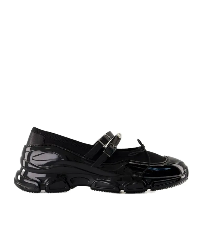 Embellished Buckled Tracker Ballerinas