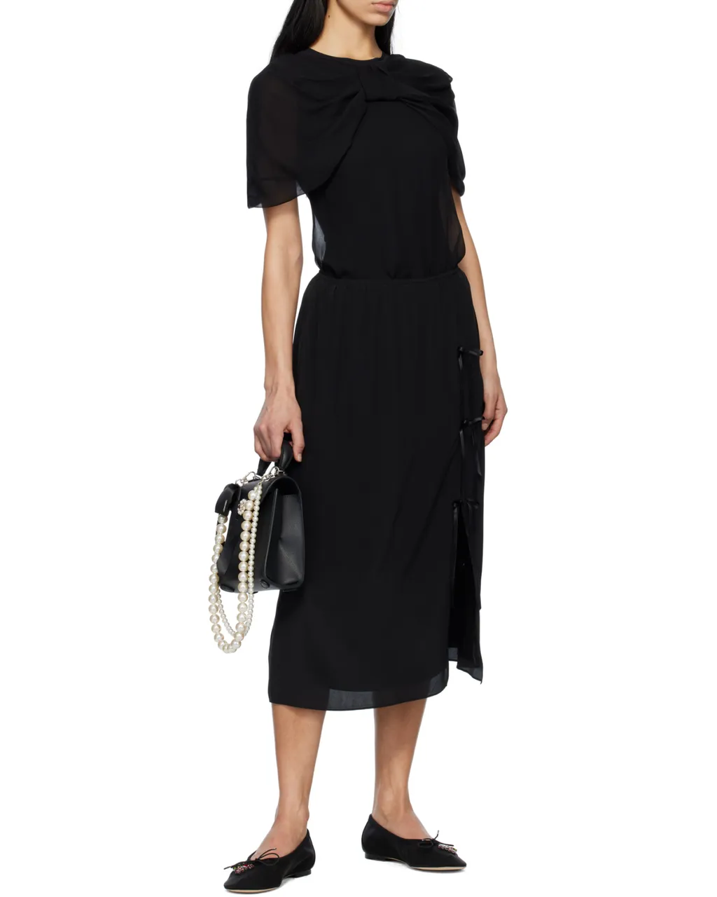 Bow-Embellished Skirt