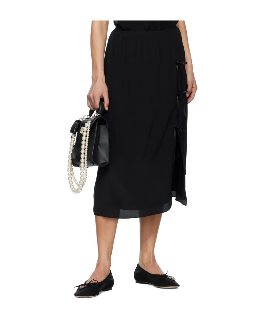 Bow-Embellished Skirt