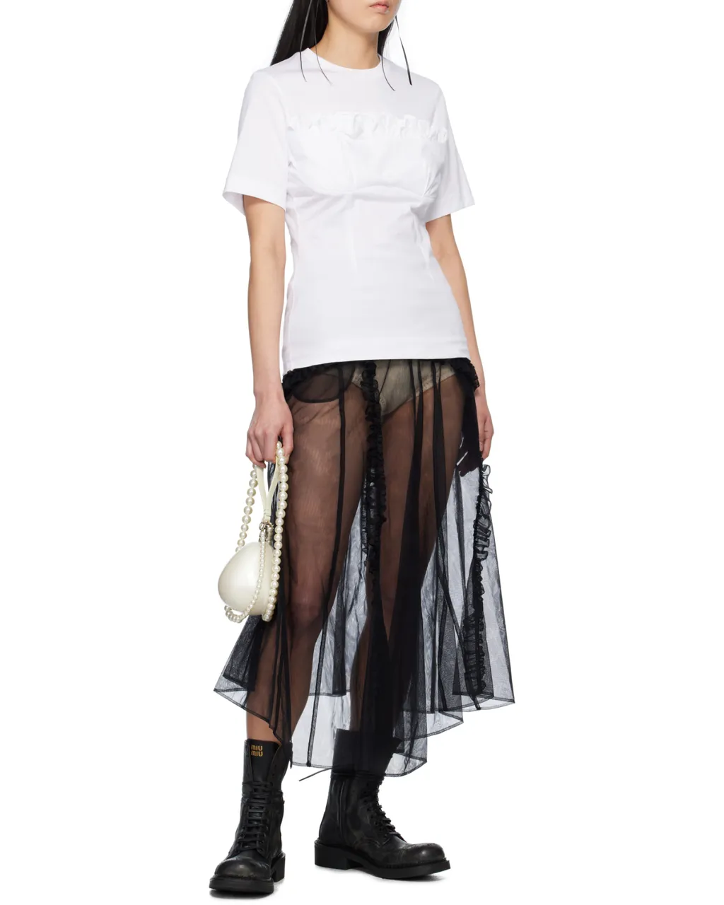 Balconette Bust Detail T-Shirt