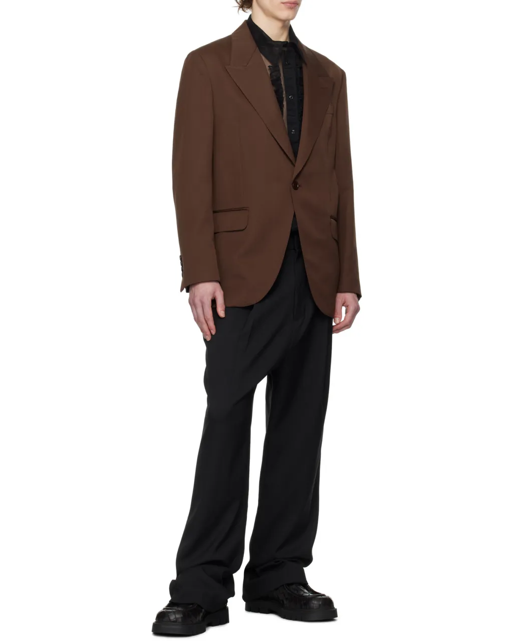 Lapel Long-Sleeved Suit Jacket