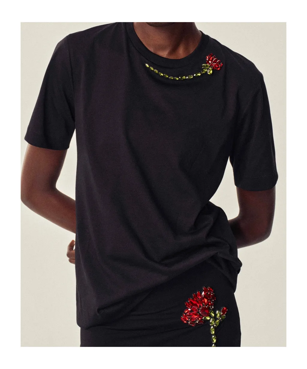 Decorative Floral T-Shirt
