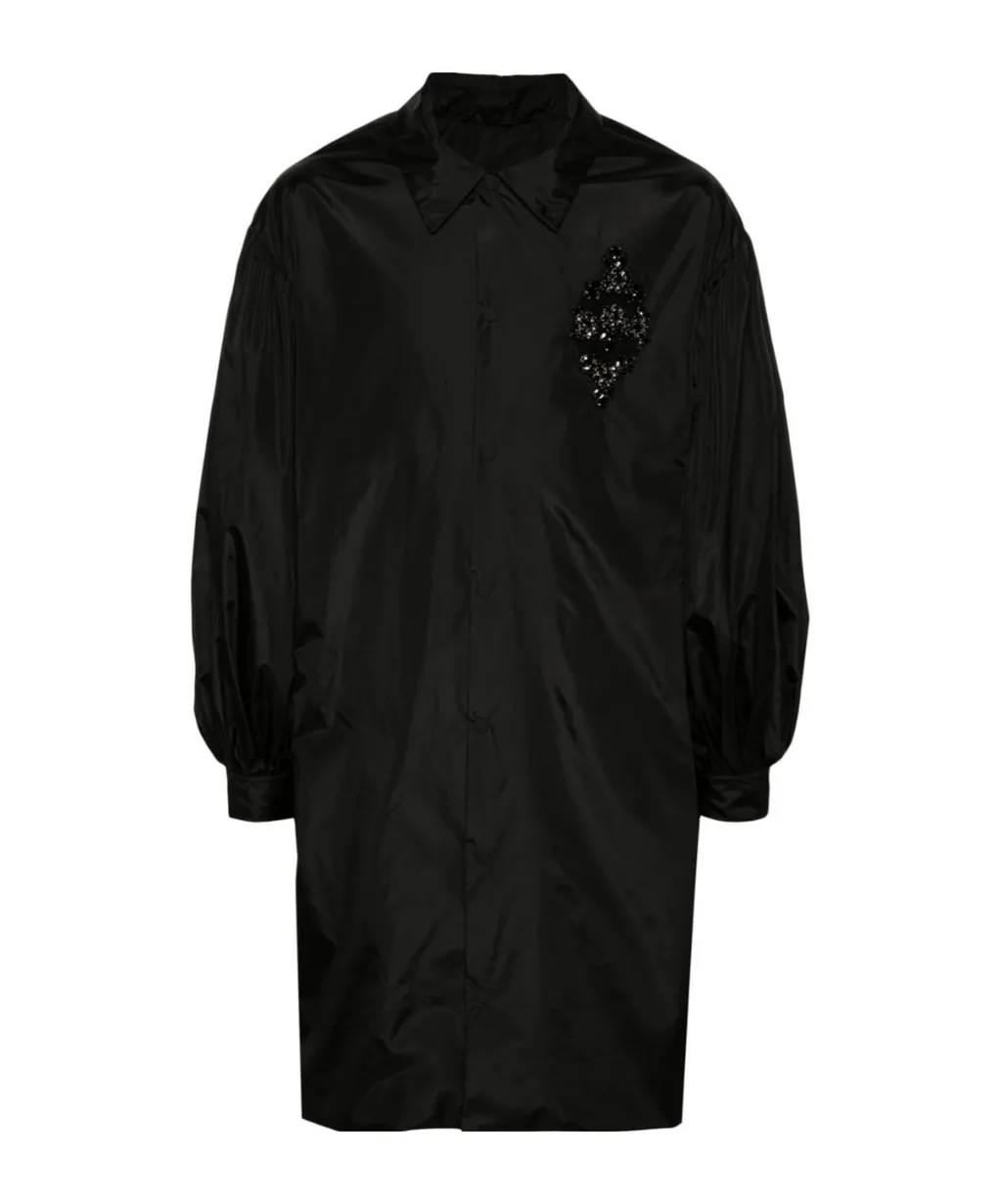 Embroidery Bubble Sleeve Work Coat