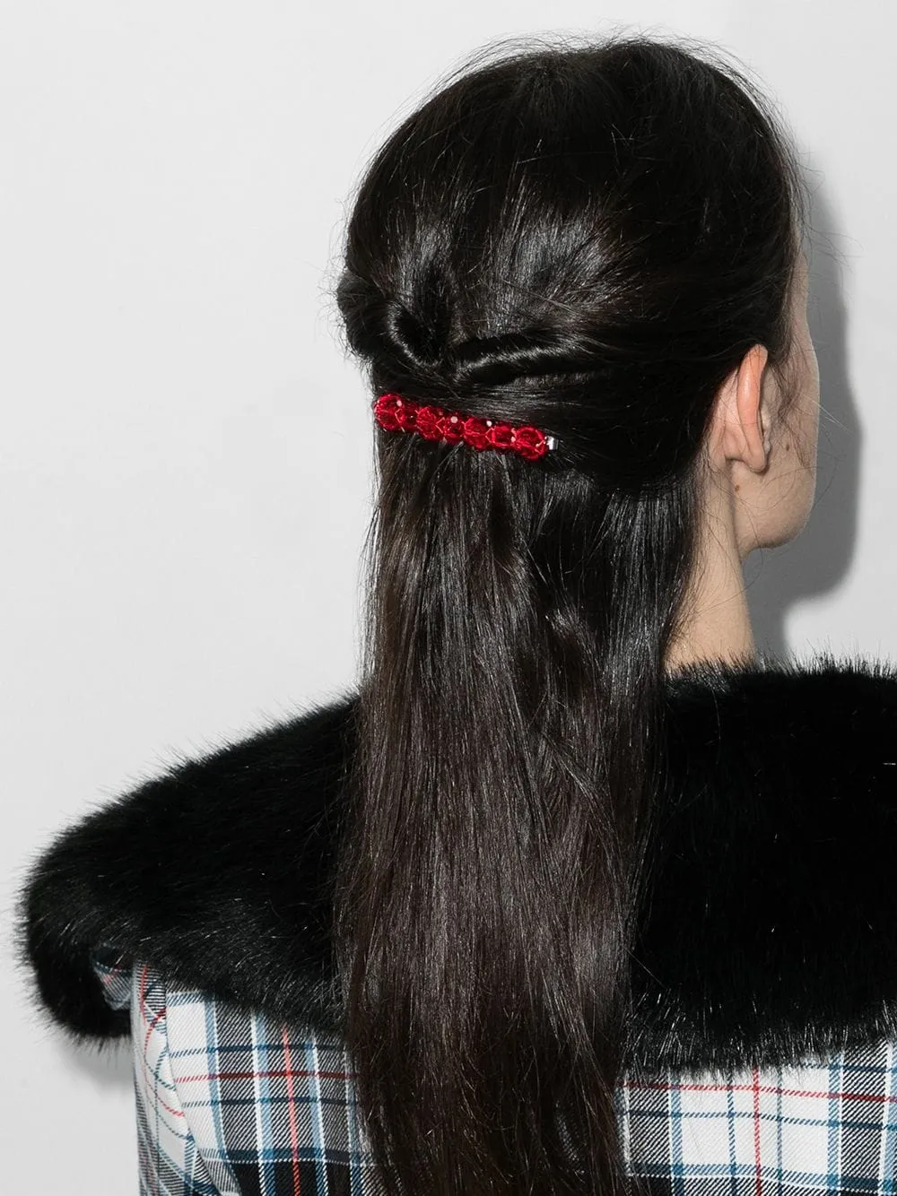 X Browns 50 Crystal Flower Hair Clip