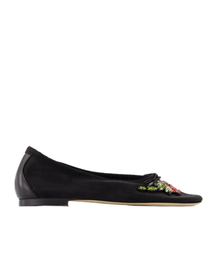 Floral Decorative Flat Shoes