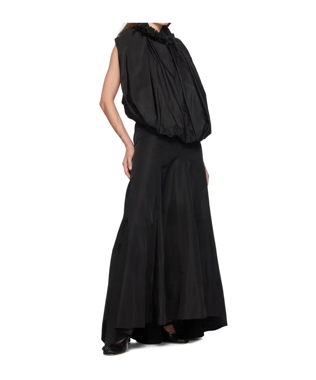 Ruffled Round Neck Dress