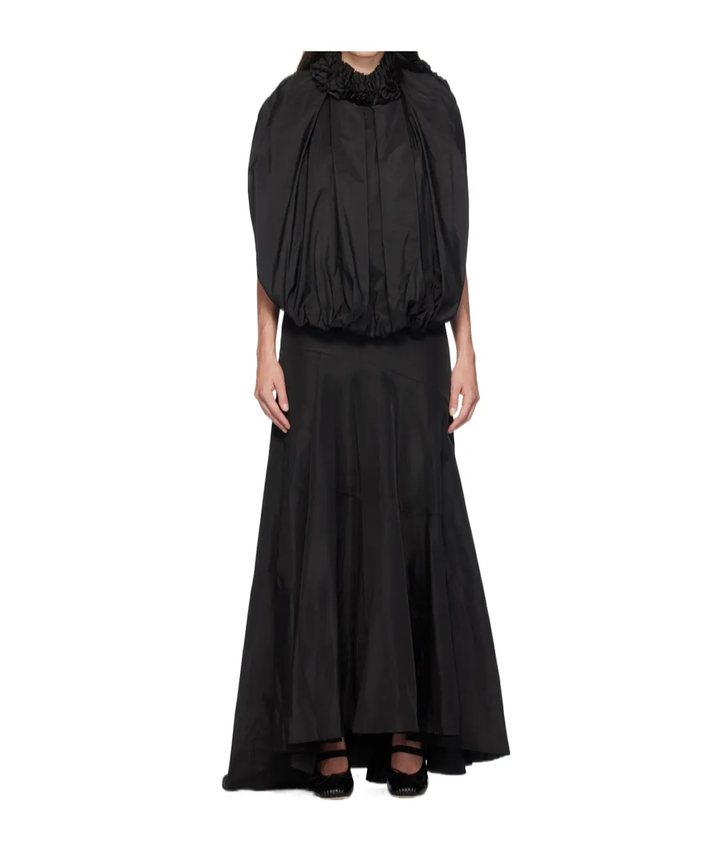Ruffled Round Neck Dress