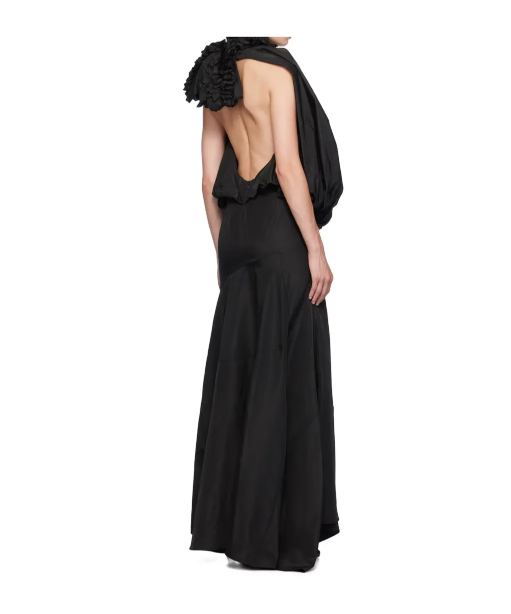 Ruffled Round Neck Dress