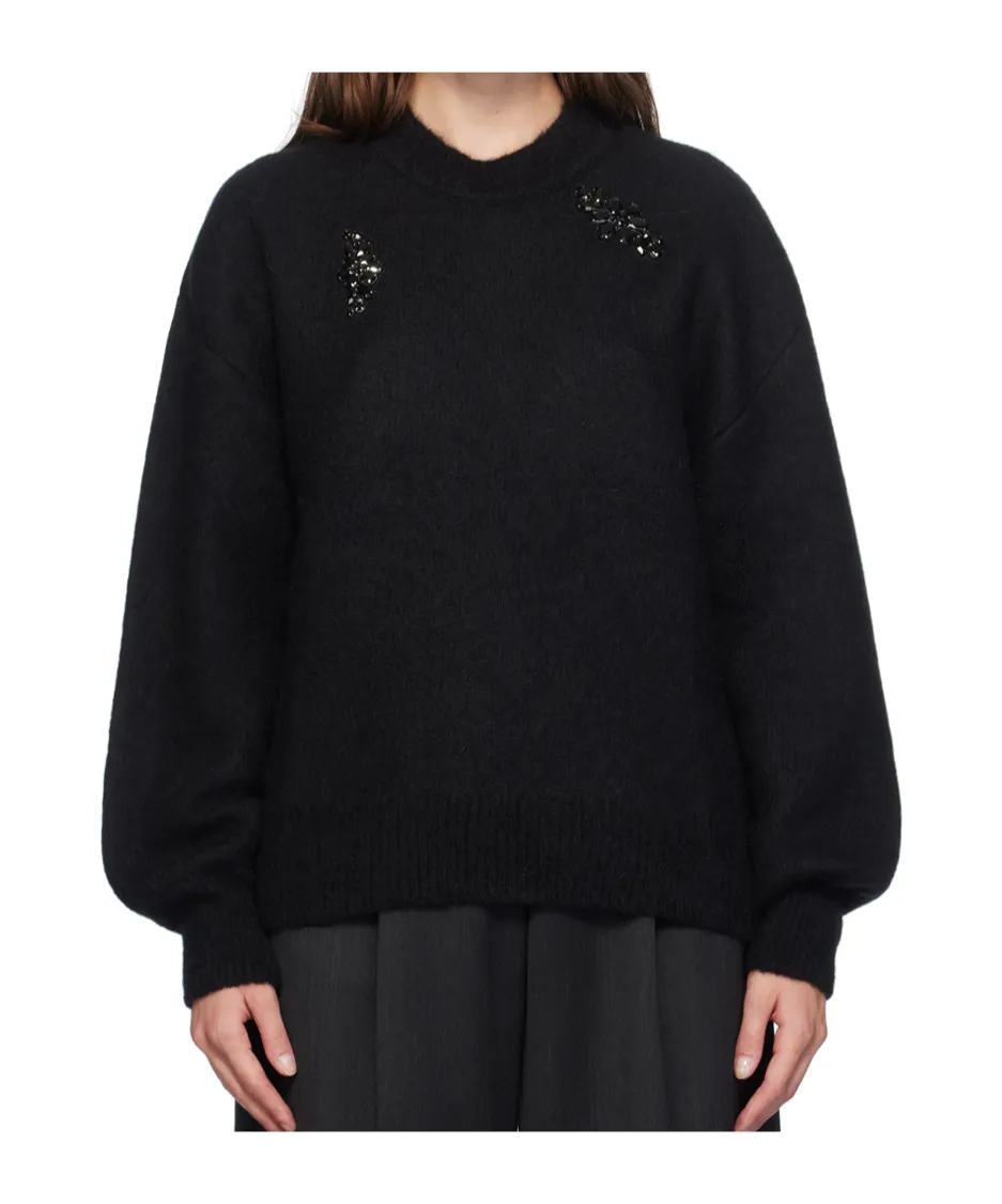 Embellished Crystal Sweater
