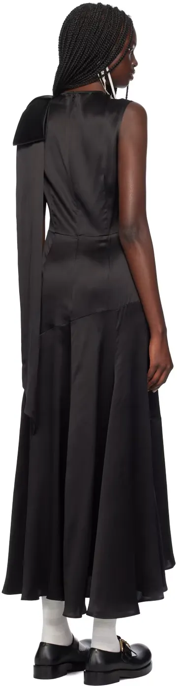 Bow Straight Mid-Length Dress