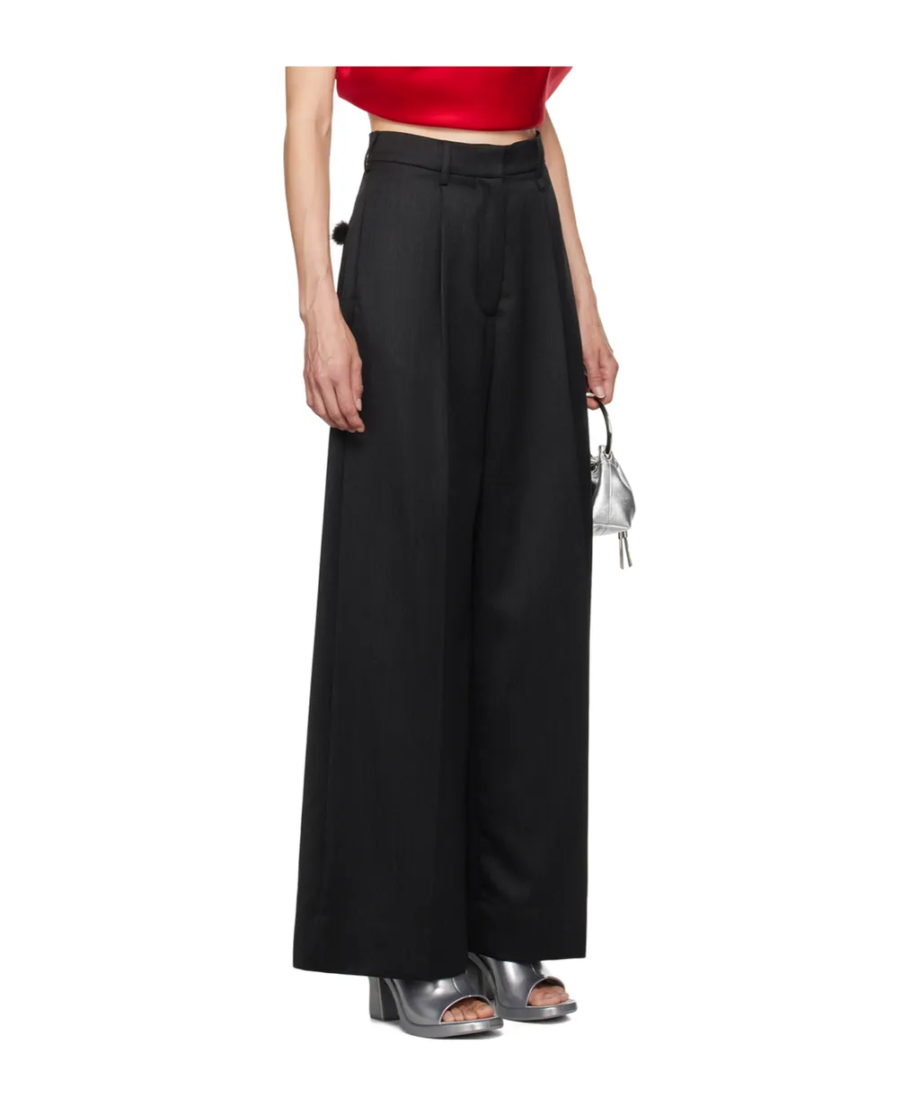 Furry Welt Pocket Trousers