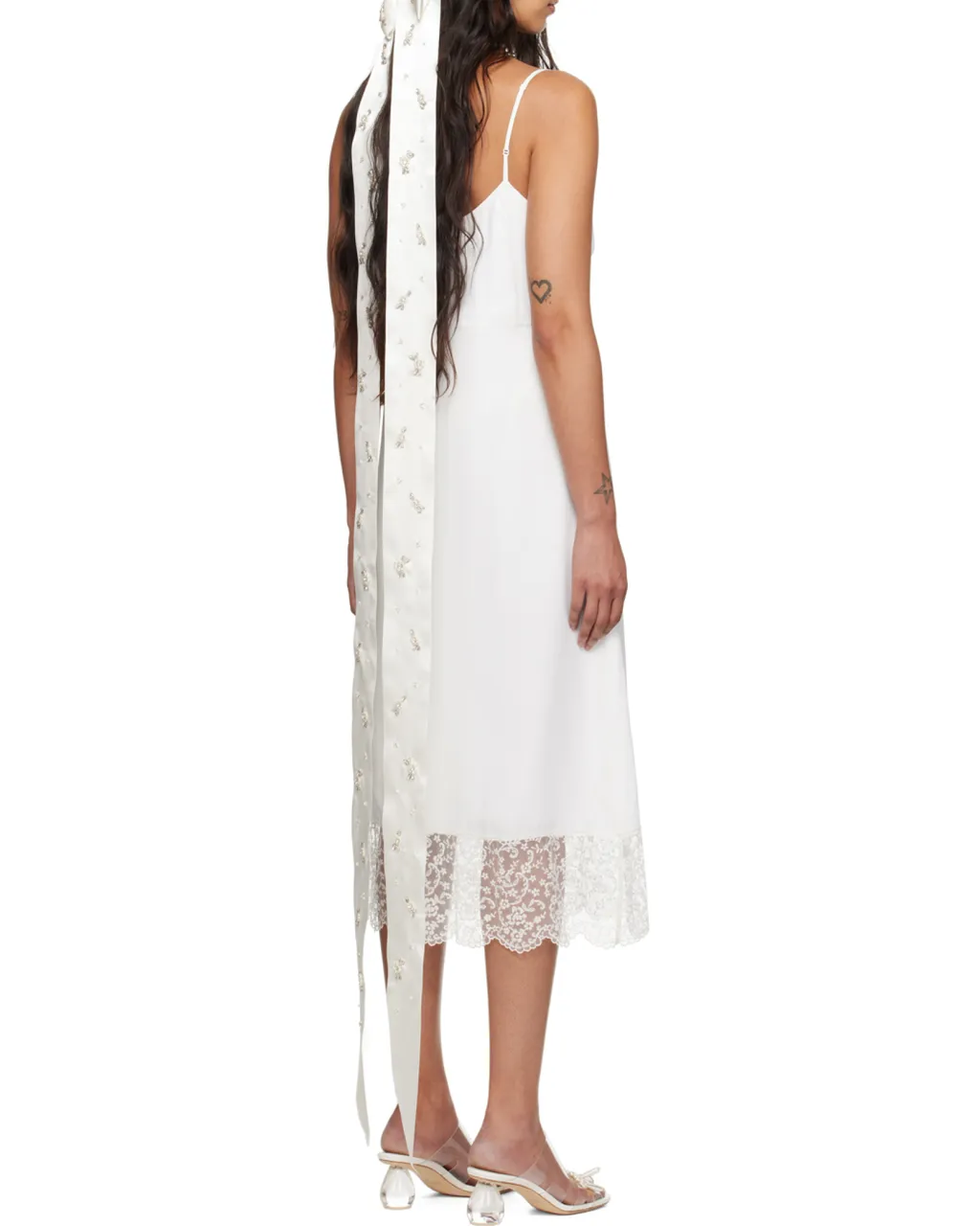 Front Bow Suspender Dress