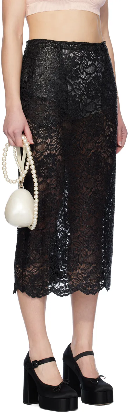 Corded Lace Pencil Skirt