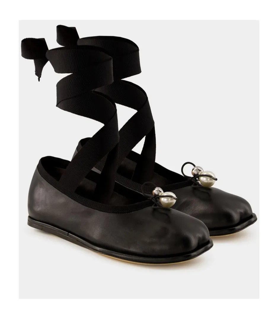 Heart Toe Strapped Ballerinas