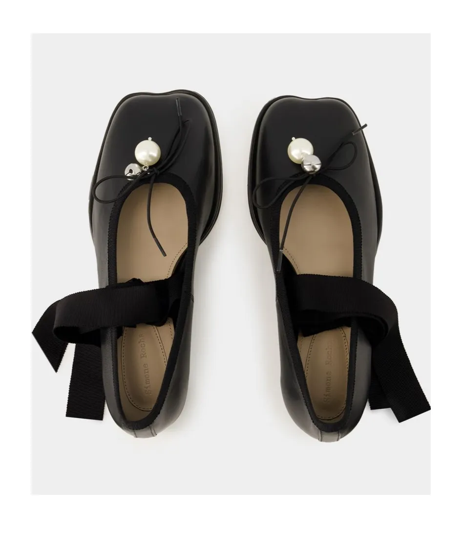 Heart Toe Strapped Ballerinas