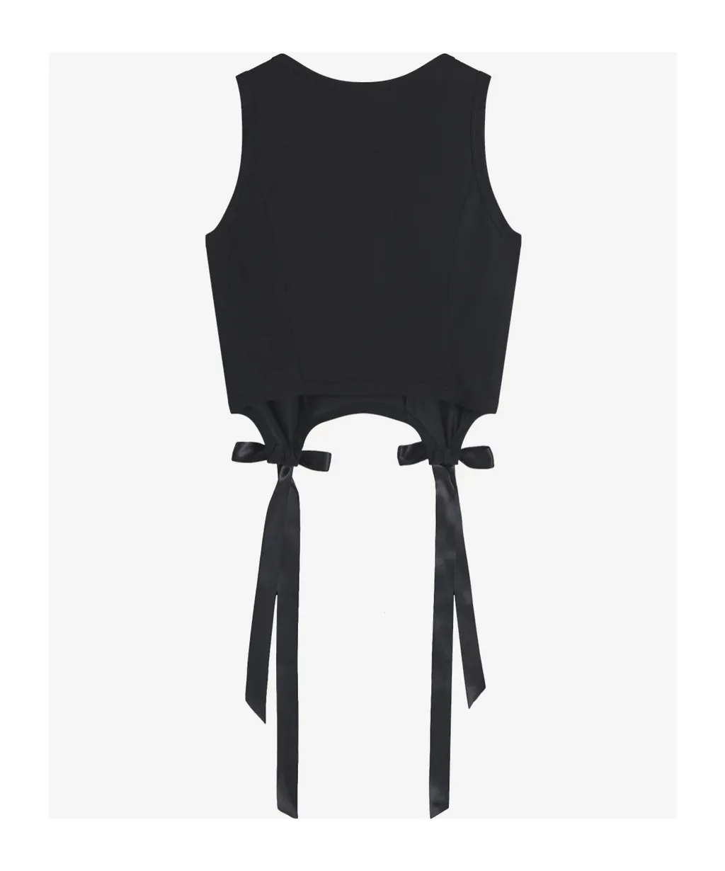 Bow Detail Sleeveless Top