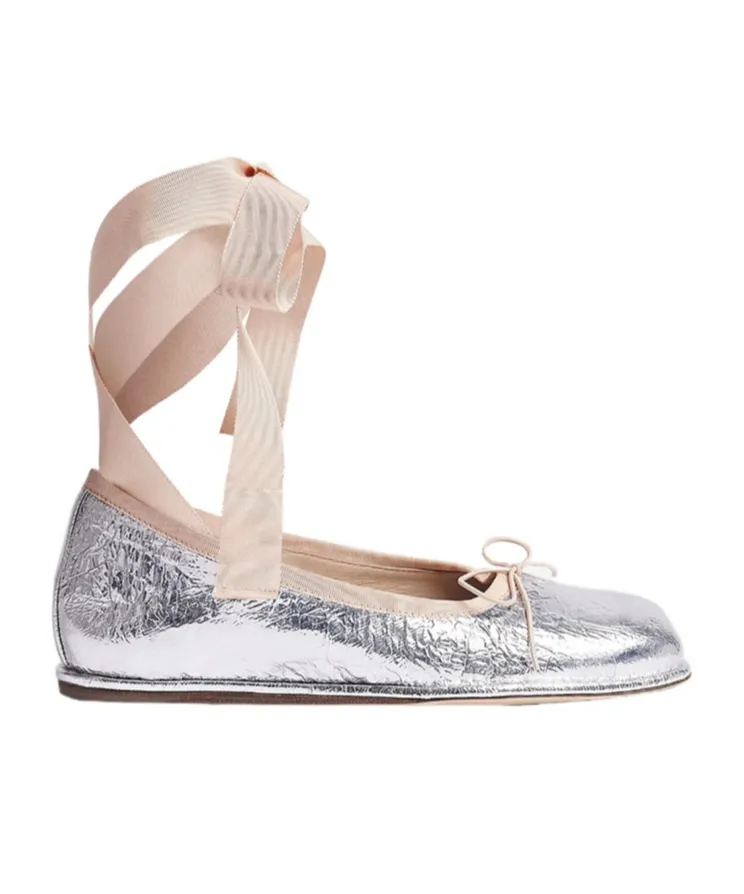 Ribbon Bow Ballet Shoes