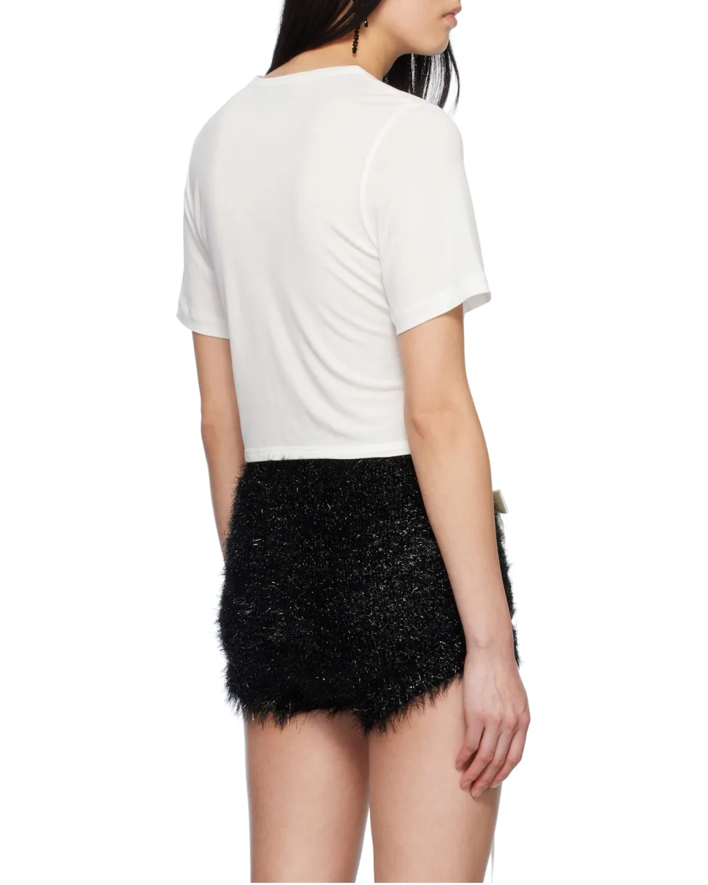 Bow Detailed Crewneck T-Shirt