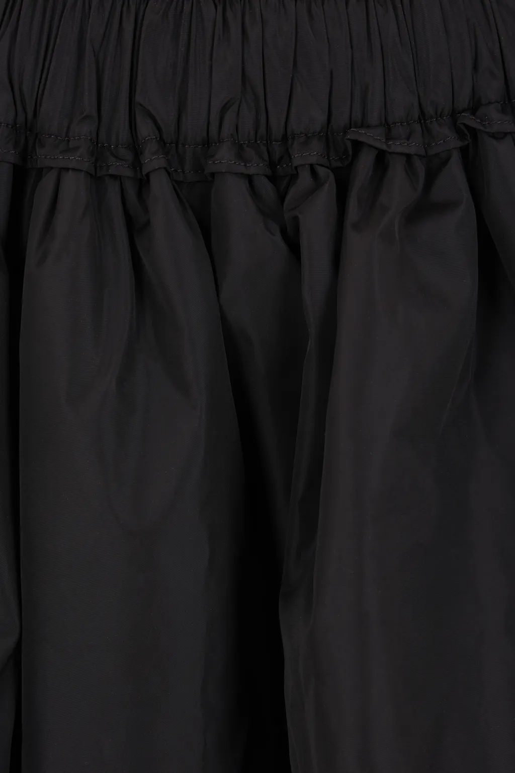 Ruched Puffball Shell Skirt