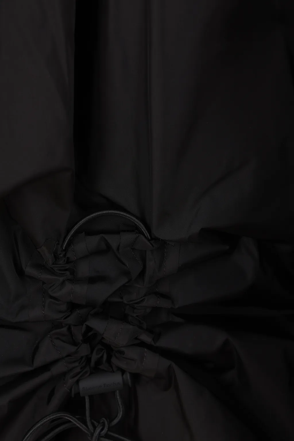 Ruched Puffball Shell Skirt