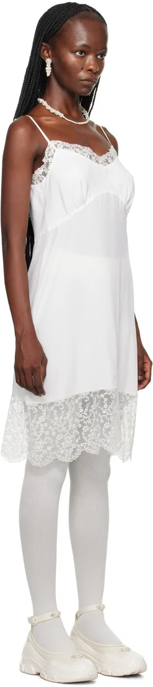 Lace-Trimmed Mid-Length Dress