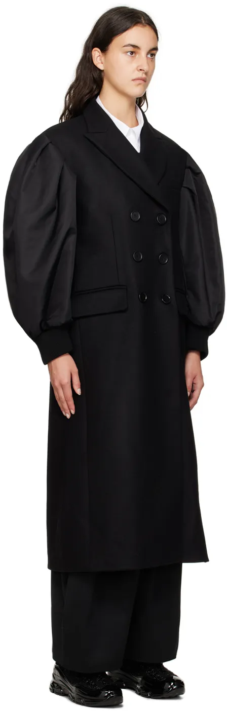 Double-Breasted Wool-Blend Coat