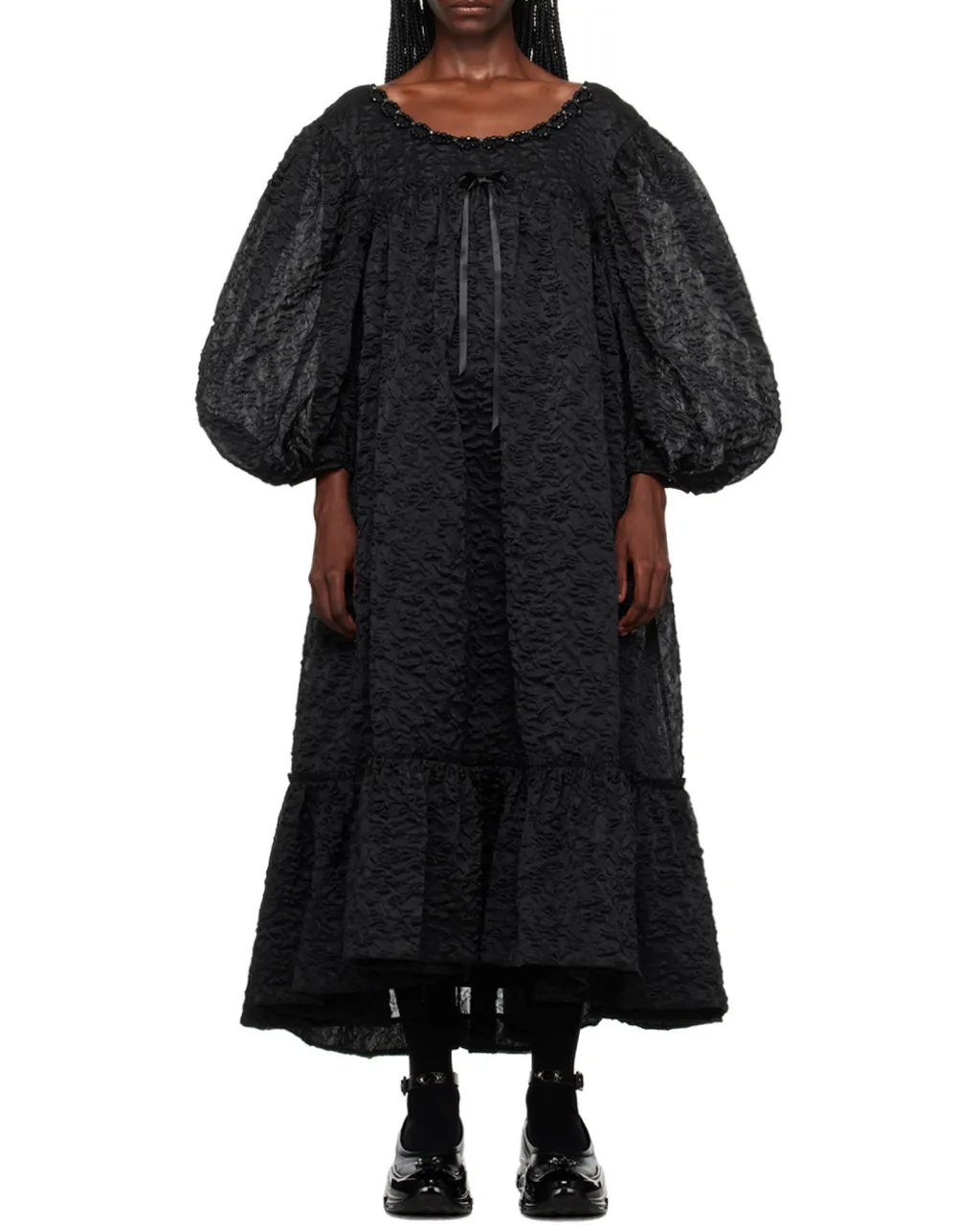 Beaded Medium-Length Dress