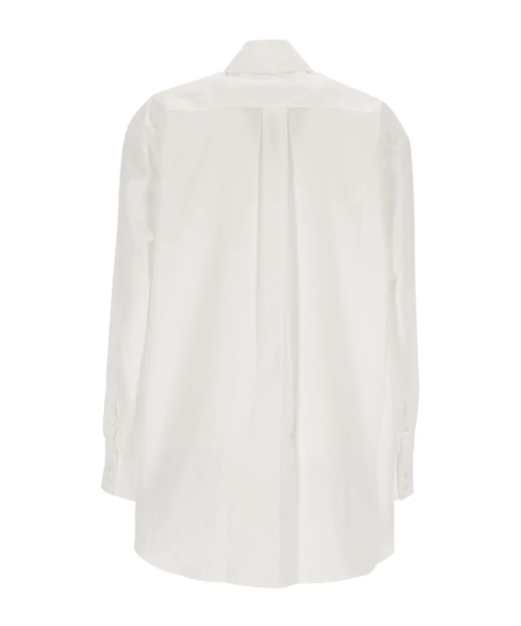 Appliqué-Detailed Long-Sleeved Buttoned Shirt