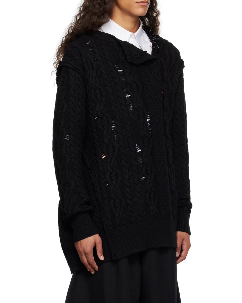 Bead-Embellished Merino Jumper