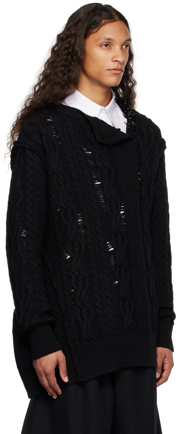 Bead-Embellished Merino Jumper