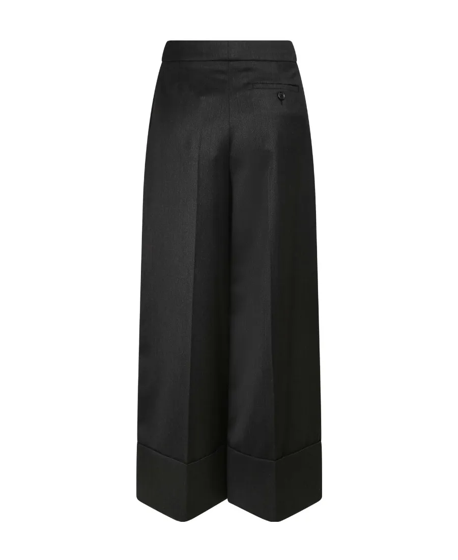 Cropped Wide-Leg Trousers