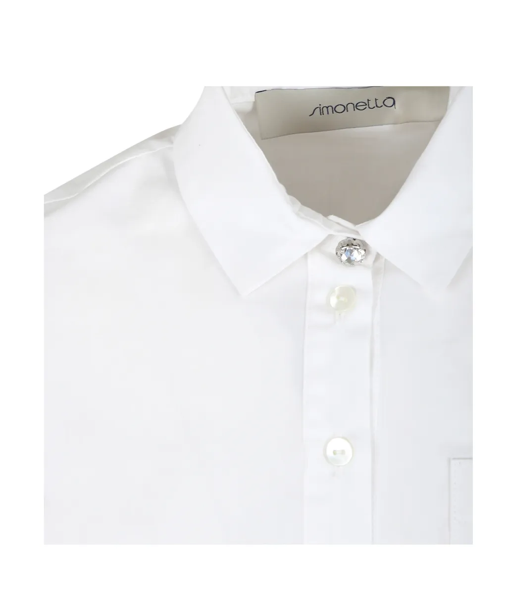 Button-Up Cropped Shirt