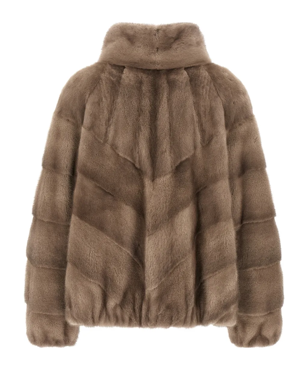 Herringbone Mink Jacket