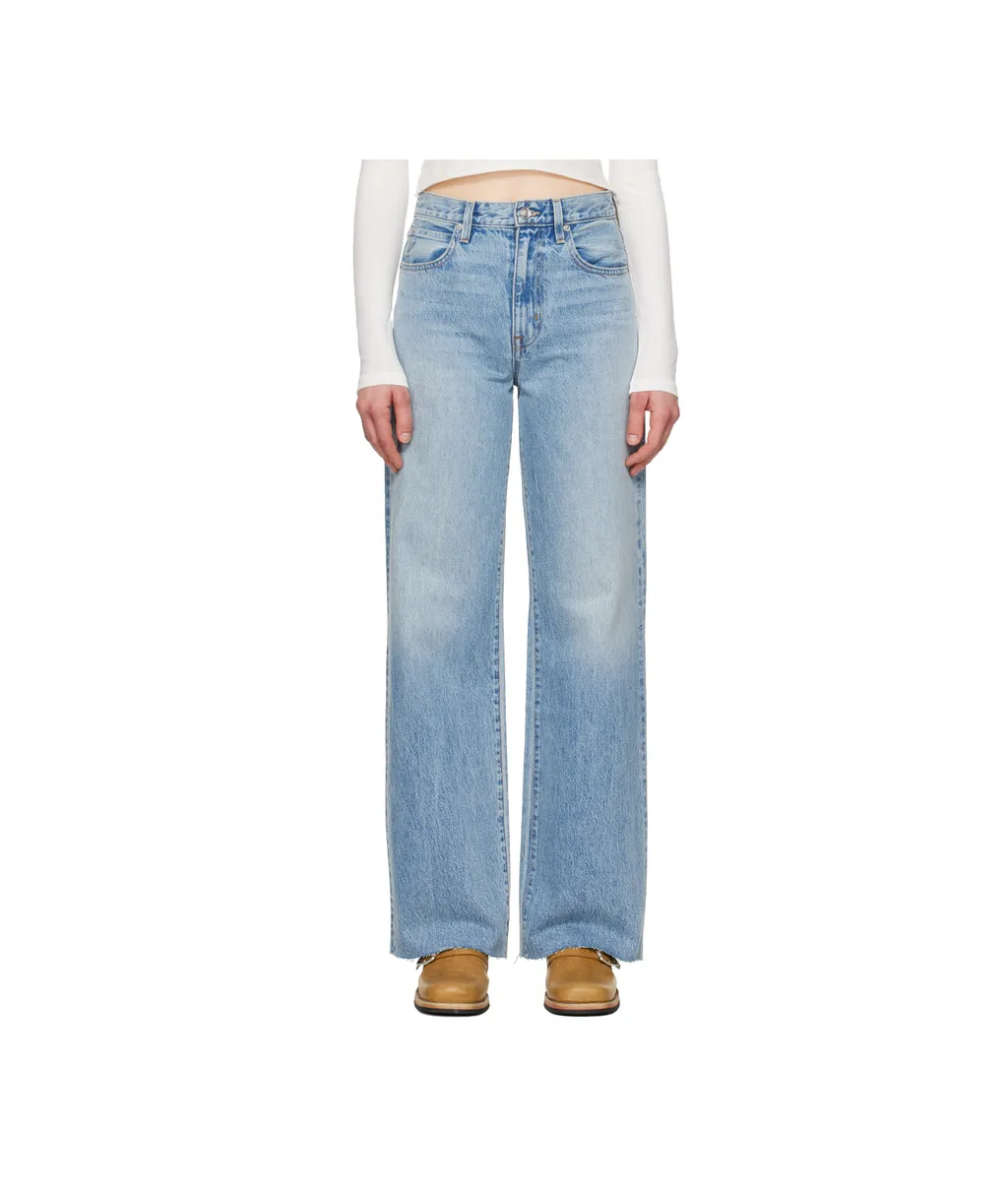 Grace High-Waisted Denim Trousers