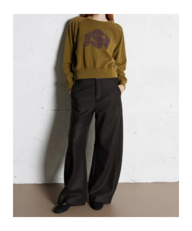 Wide-Leg Casual Trousers