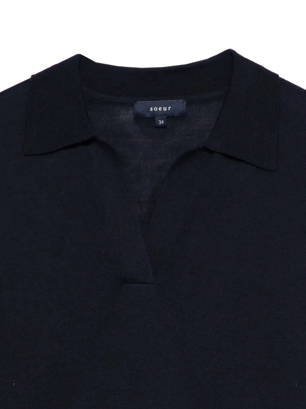 Collar Long-Sleeve Top