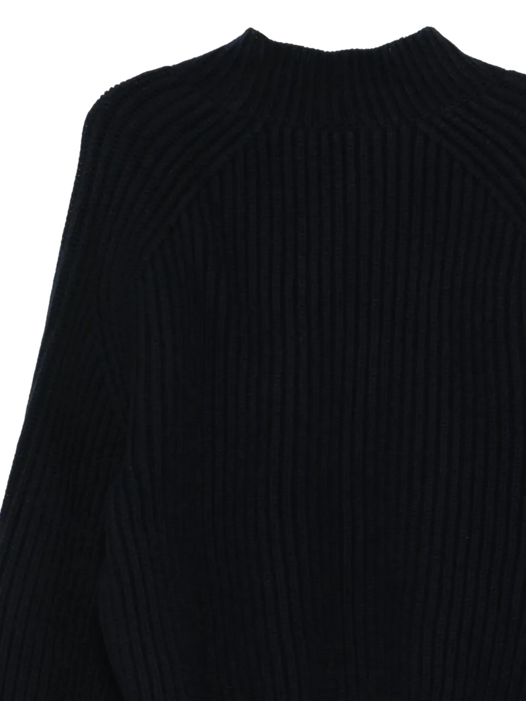 Oversized High-Neck Merino Wool Sweater