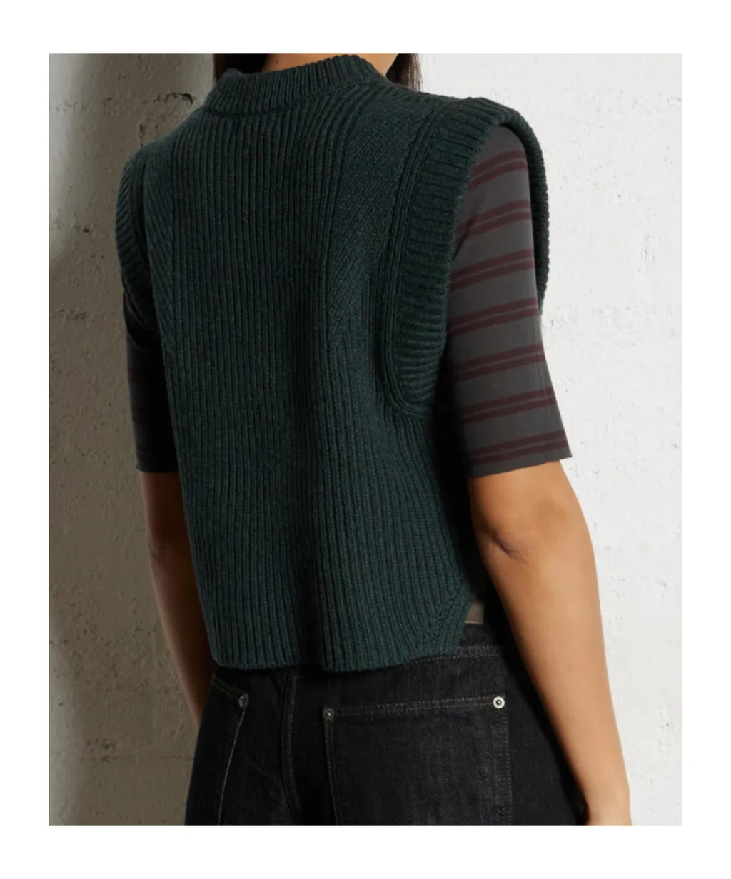 Ribbed Sleeveless Sweater