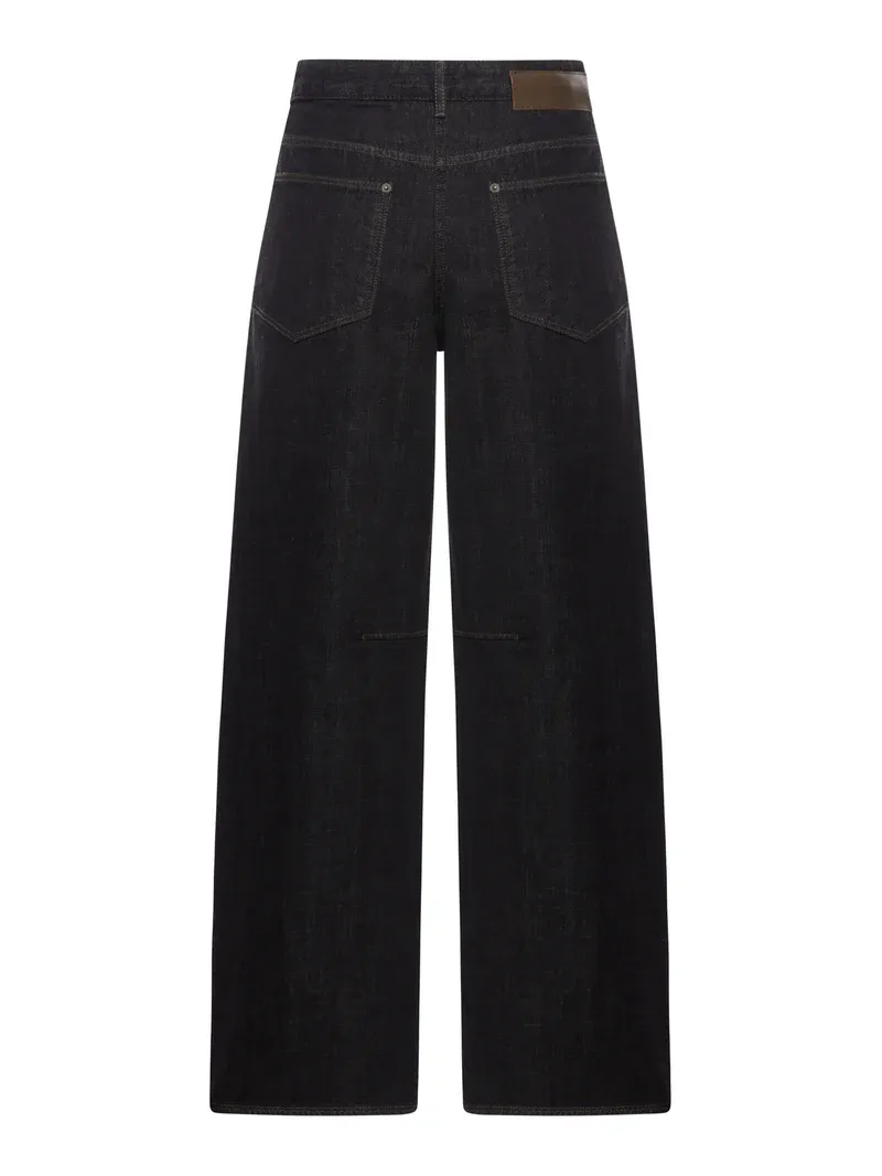 Wide-Leg Cotton Jeans