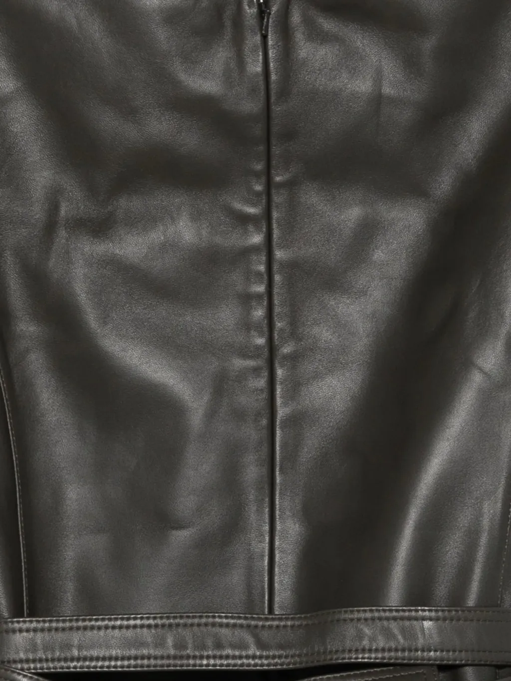 Sleeveless Leather Top