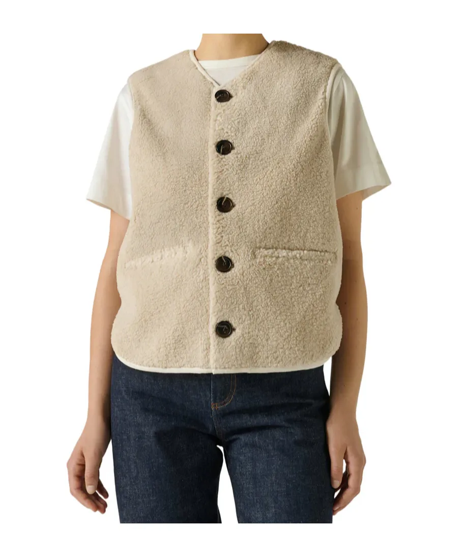 Fusil Buttoned Fleece Waistcoat