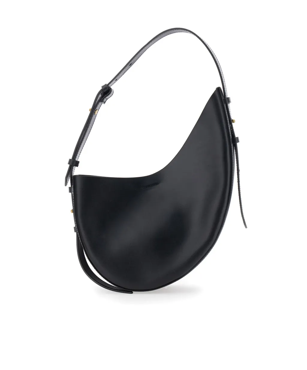 Wino Crescent Sheepskin Shoulder Bag