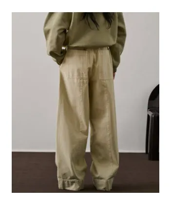Wide-Leg Casual Pants