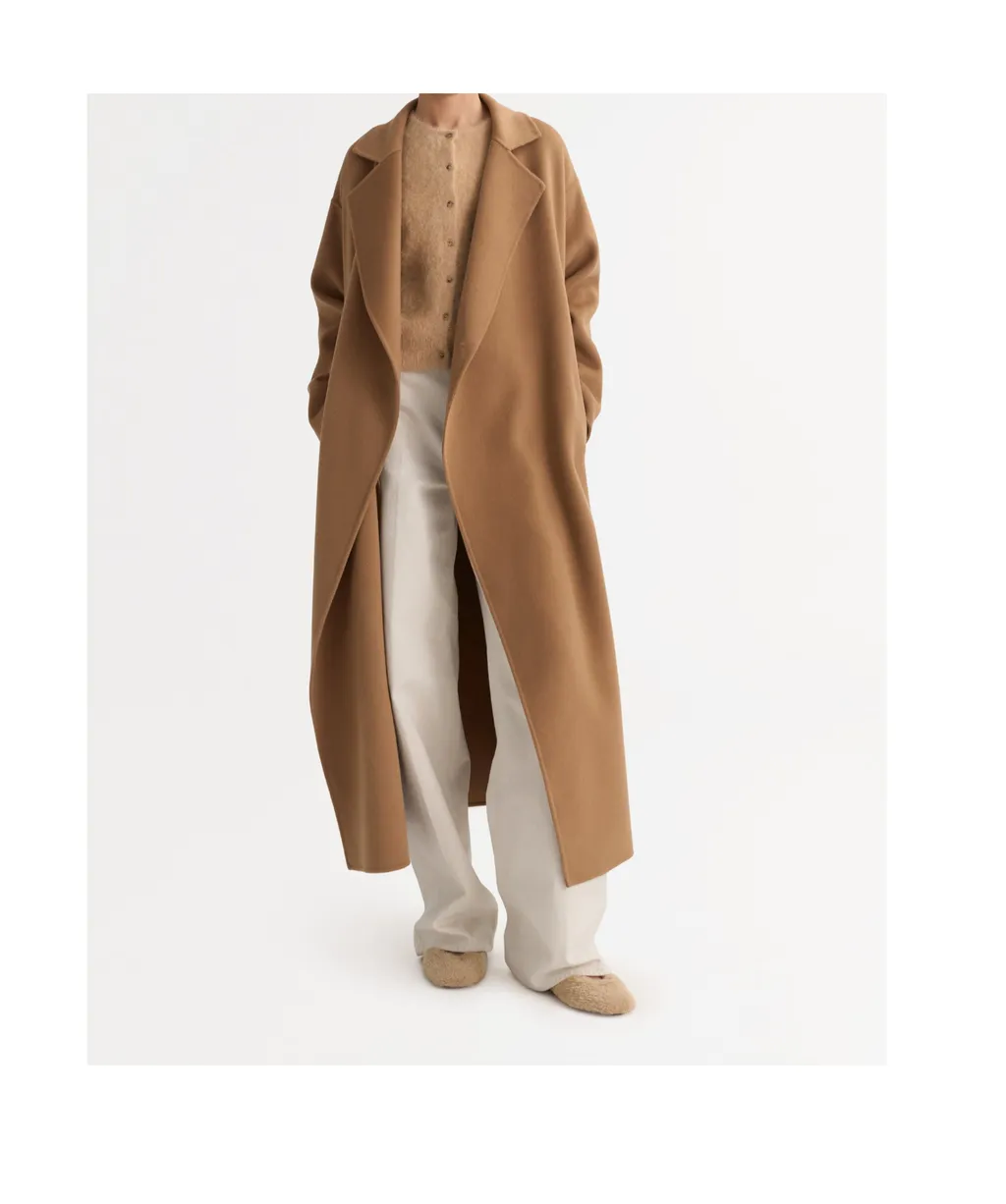 Double-Breasted Patch-Pocket Coat