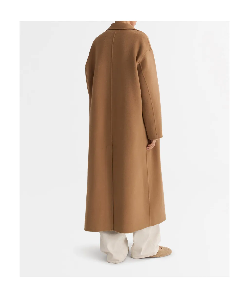 Double-Breasted Patch-Pocket Coat