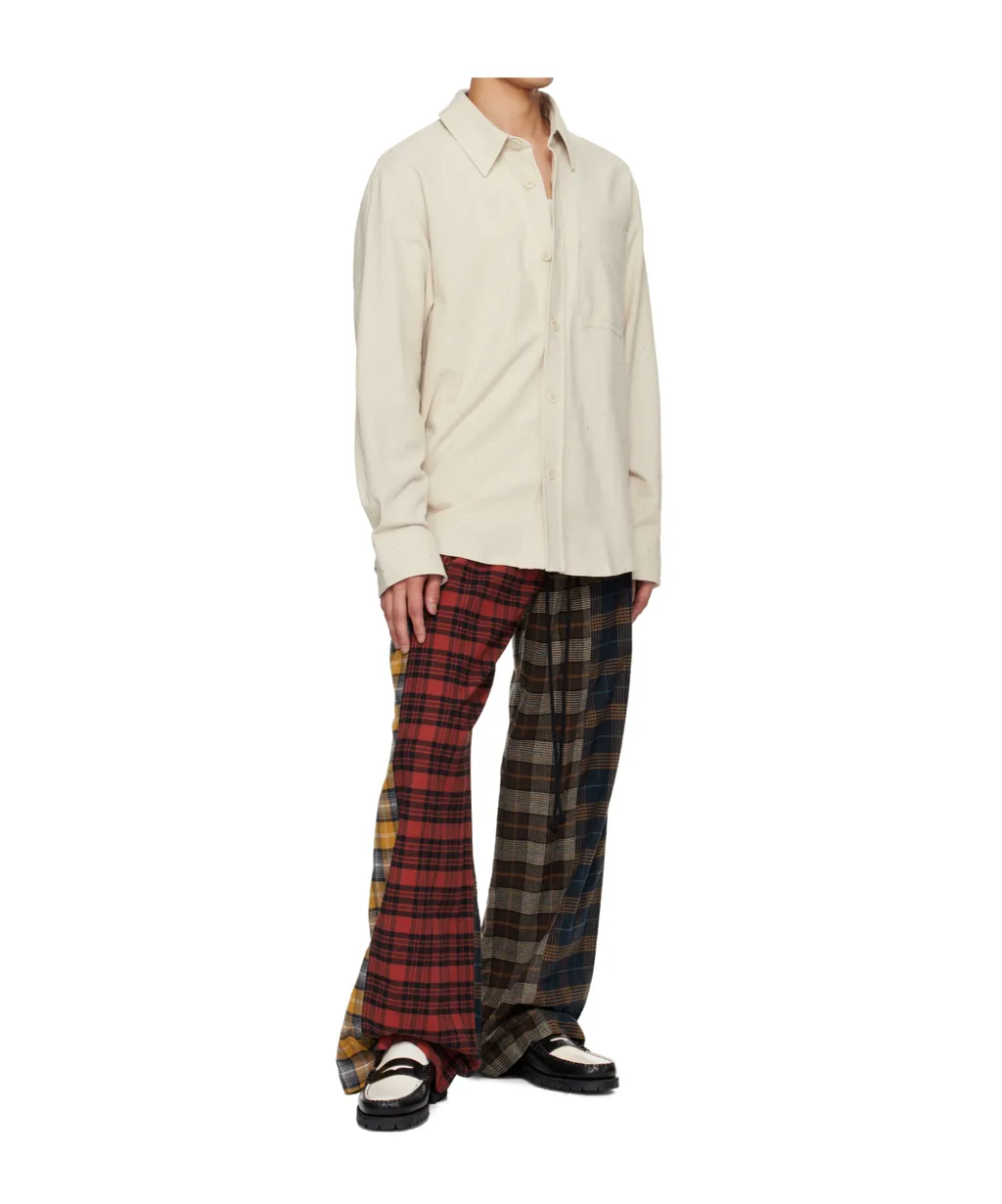 Check Flannel Track Pants