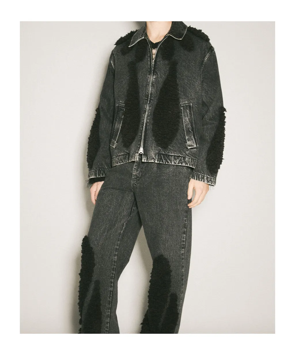 Zip-Up Denim Jacket