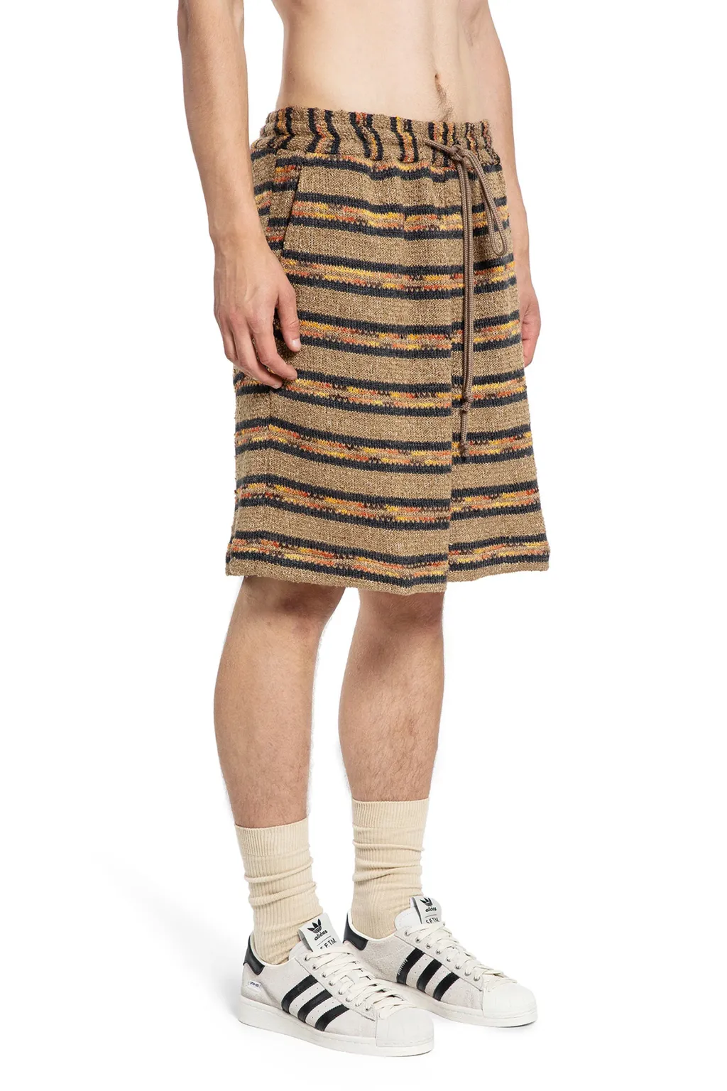Striped Knitted Shorts